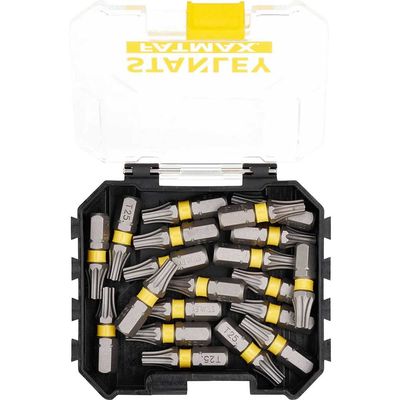 Stanley FatMax Impact Torx Screwdriver Bits T25 25mm Pack of 20