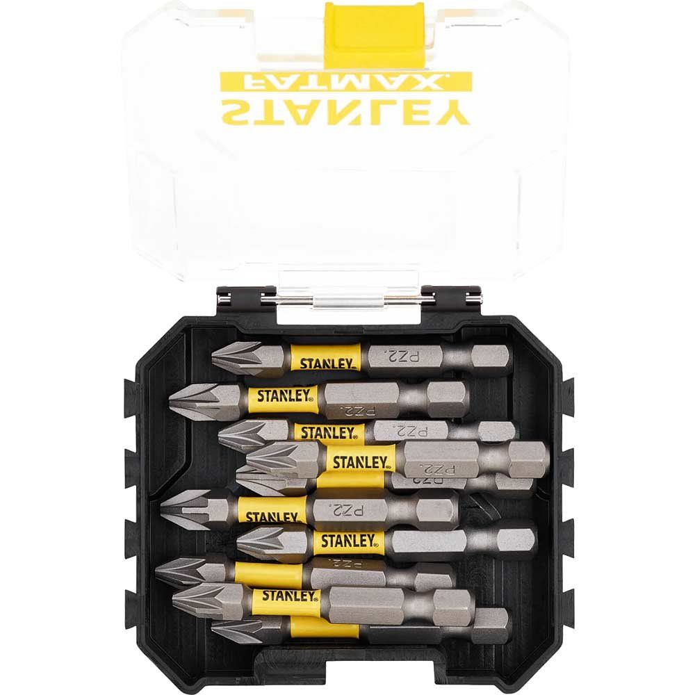 Stanley FatMax Impact Pozi Screwdriver Bits PZ2 50mm Pack of 10 - Image 1