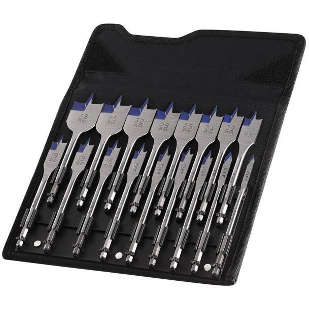 IRWIN Blue Groove 4X Flat Bit Set, 17 Piece - Black - Image 1