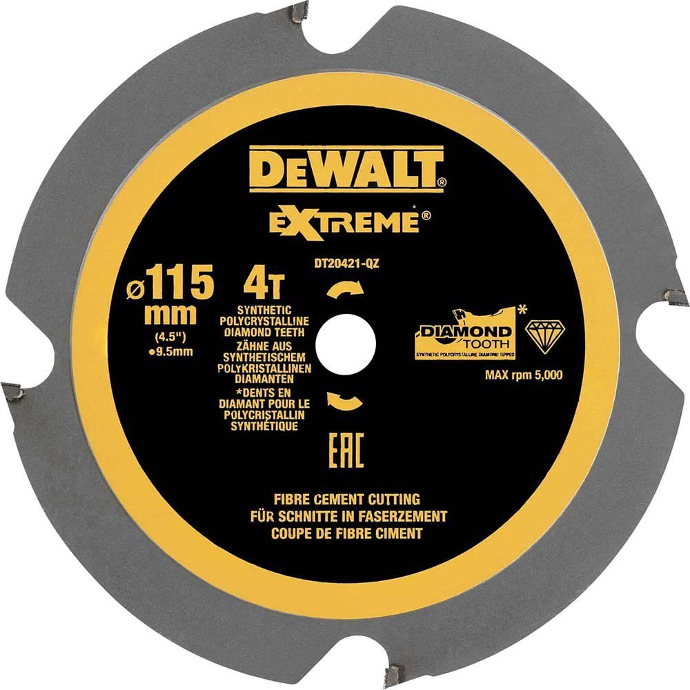 Dewalt DT20421-QZ Dt20421 Pcd Circular Saw Blade 115 X 9.5Mm X 4T - Image 1