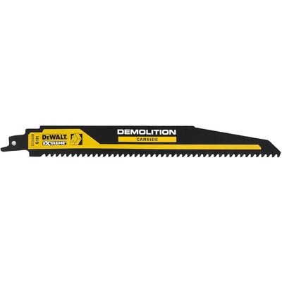 DeWalt Demolition Carbide Reciprocating Sabre Saw Blades Wood Nails 230mm Pack of 1