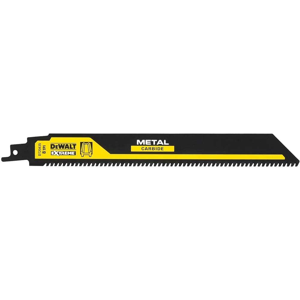 DeWalt Demolition Carbide Reciprocating Sabre Saw Blades Metal 230mm Pack of 1 - Image 1