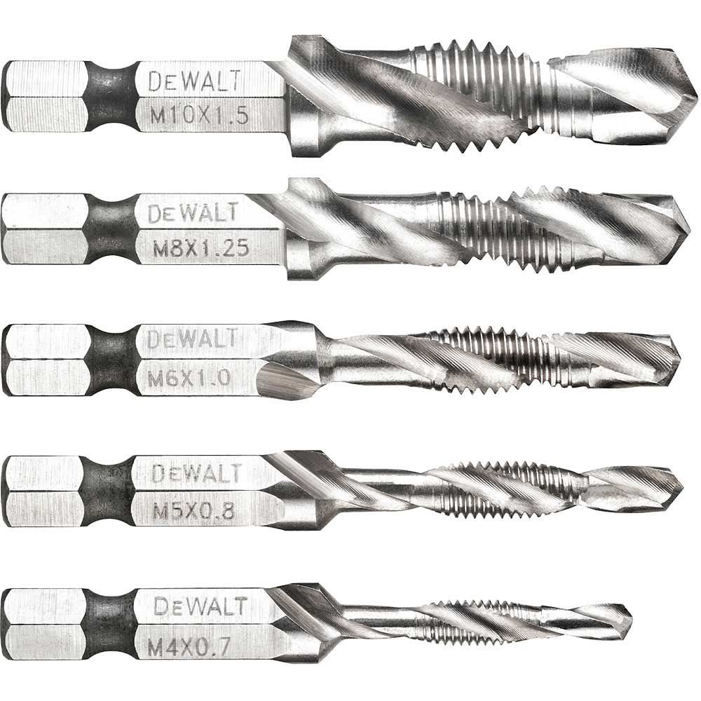 Dewalt DT50060-QZ Dt50060 Impact Ready Drill Tap Set 5 Piece - Image 1