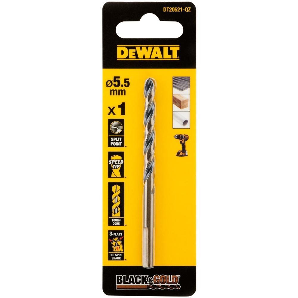Dewalt Black and Gold HSS Drill Bit - Image 1