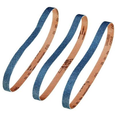 IRWIN® Powerfile Zirconium Sanding Belt 13 x 451mm 60G (Pack 3) - Black