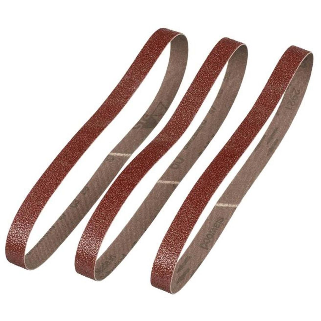 IRWIN® Powerfile Sanding Belt 13 x 455mm 60G (Pack 3) - Black - Image 1
