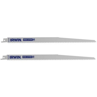 IRWIN® Sabre Saw Blade Coarse Wood Cutting 305mm Pack of 2 - Grey
