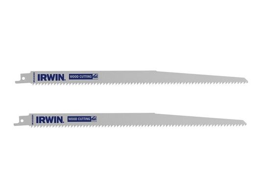 IRWIN® Sabre Saw Blade Coarse Wood Cutting 305mm Pack of 2 - Grey - Thumbnail 2