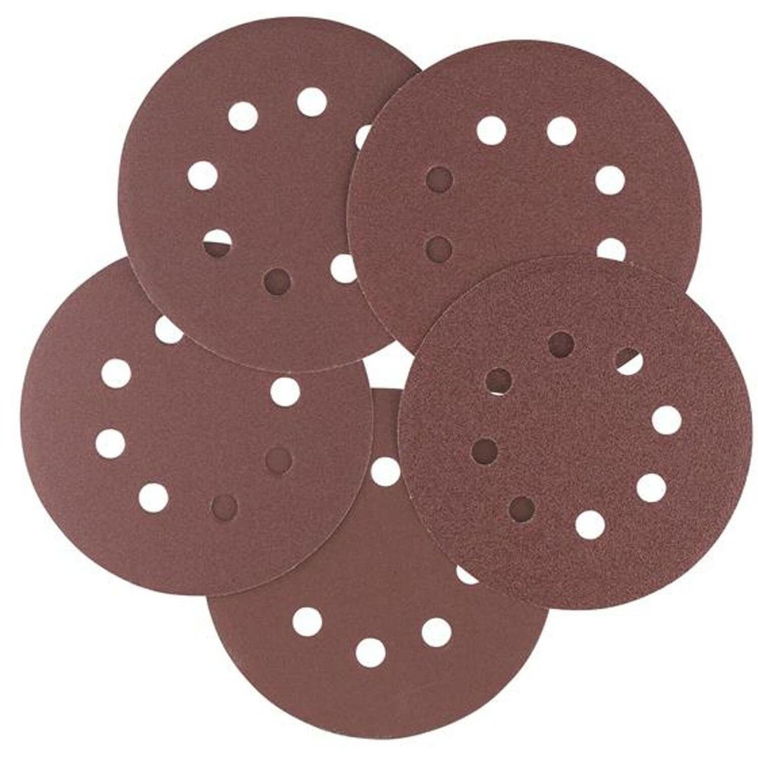 IRWIN® 125mm Sanding Disc Set, 5 Piece - Black - Image 1