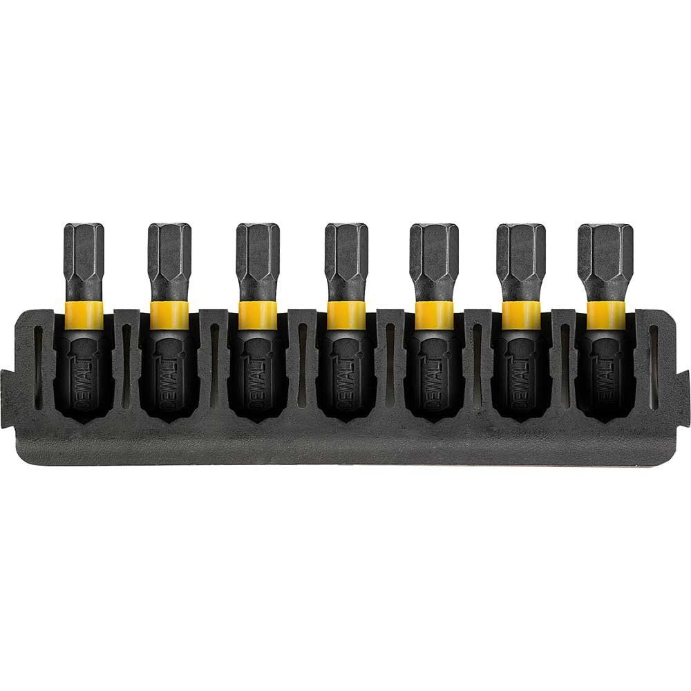 DeWalt 7 Piece FlexTorq Hexagon Screwdriver Bit Bar Set - Image 1