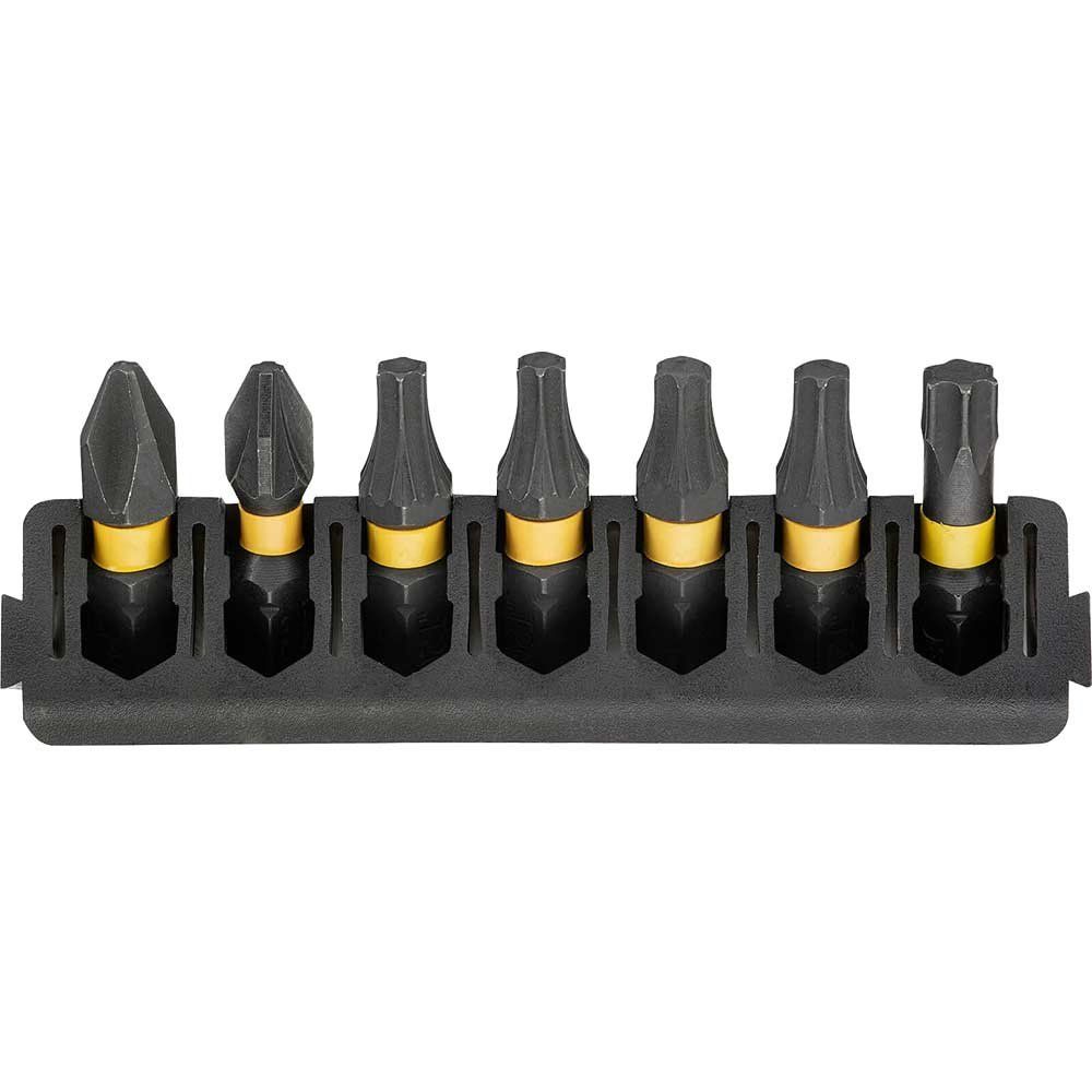DeWalt 7 Piece FlexTorq Phillips, Pozi and Torx Screwdriver Bit Bar Set - Image 1