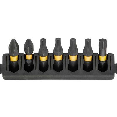 DeWalt 7 Piece FlexTorq Phillips, Pozi and Torx Screwdriver Bit Bar Set