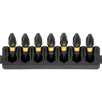 DeWalt 7 Piece FlexTorq PZ2 Screwdriver Bit Bar Set