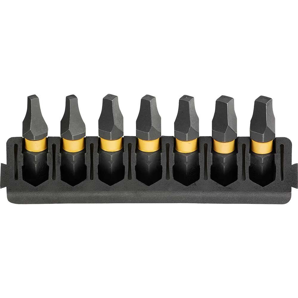DeWalt 7 Piece FlexTorq Square Screwdriver Bit Bar Set - Image 1