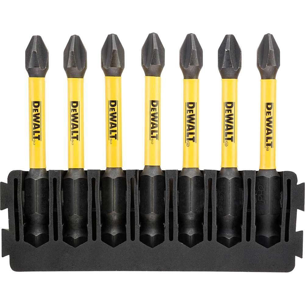 DeWalt 7 Piece FlexTorq PH2 Screwdriver Bit Bar Set - Image 1