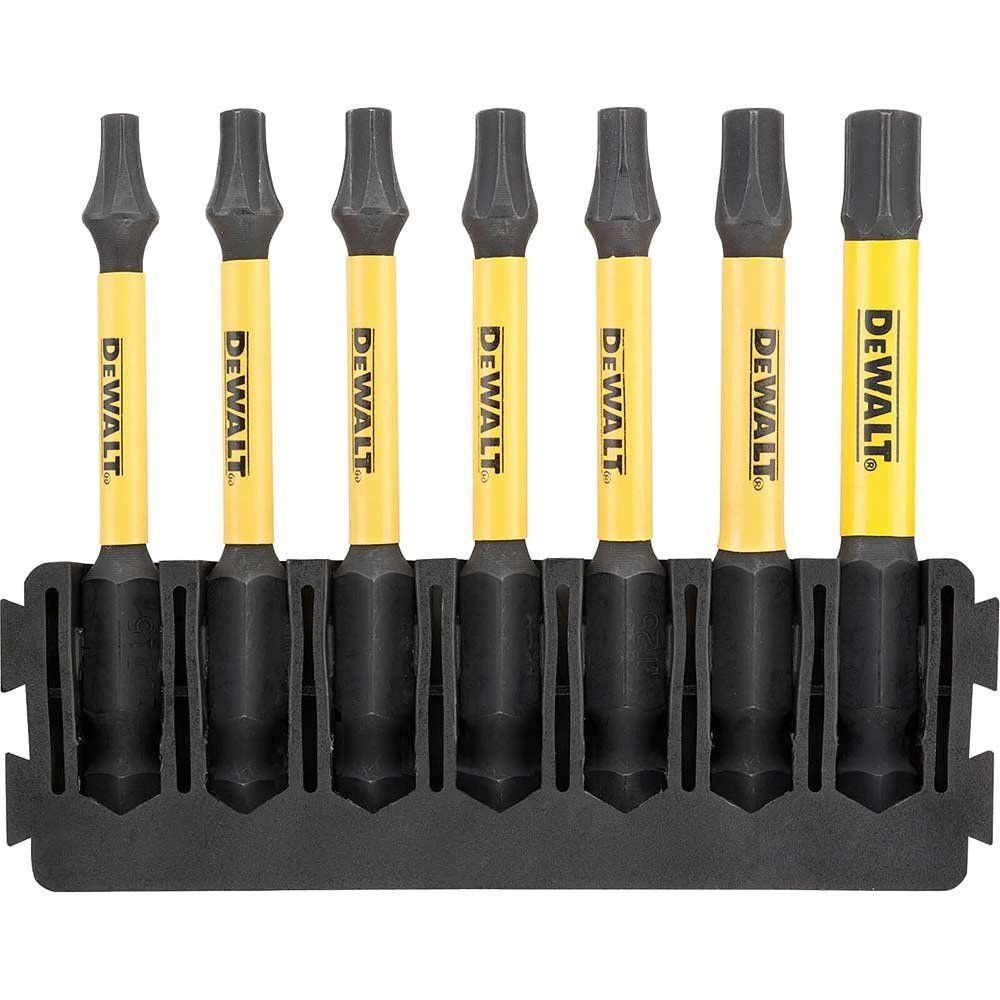 DeWalt 7 Piece FlexTorq Torx Screwdriver Bit Bar Set - Image 1