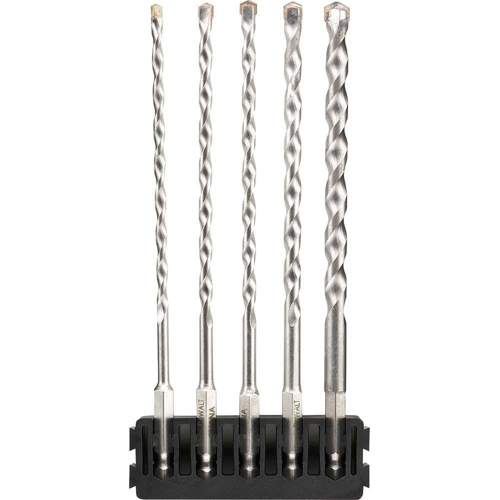 DeWalt 5 Piece Hex Shank Multi Material Drill Bit Bar Set - Image 1