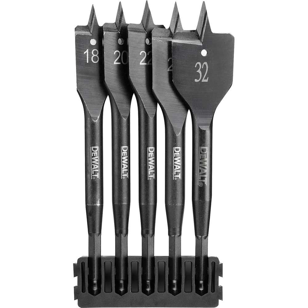 DeWalt 5 Piece Extreme Flatwood Drill Bit Bar Set - Image 1