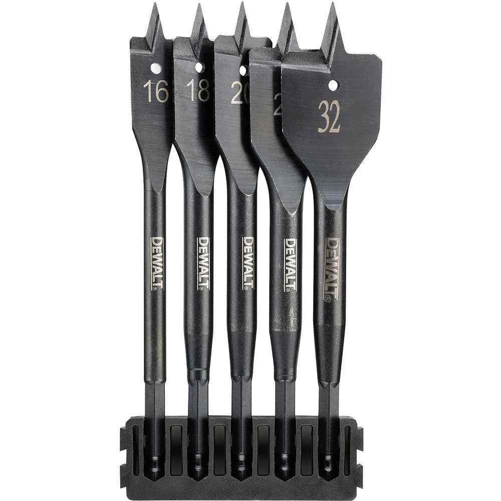 DeWalt 5 Piece Extreme Flatwood Drill Bit Bar Set - Image 1