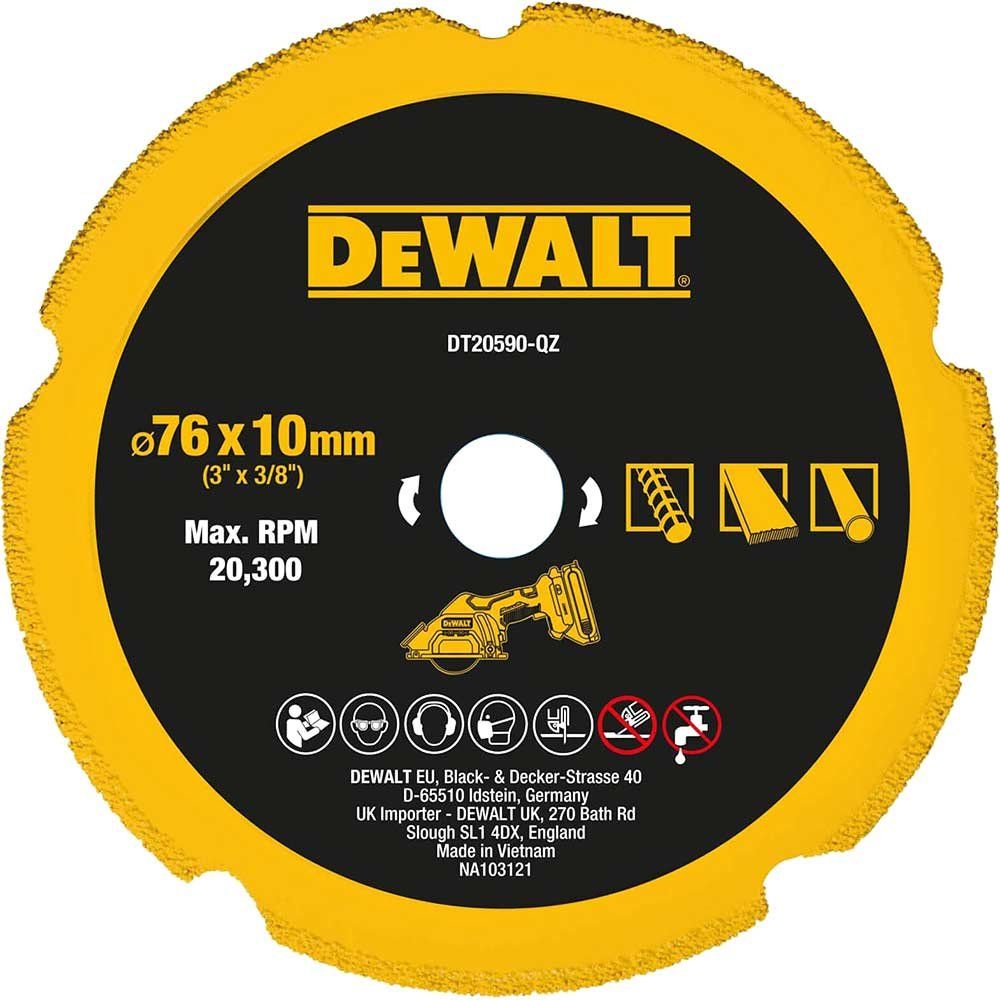 Dewalt DT20590-QZ Dt20590 Diamond Multi Material Blade 75Mm - Image 1