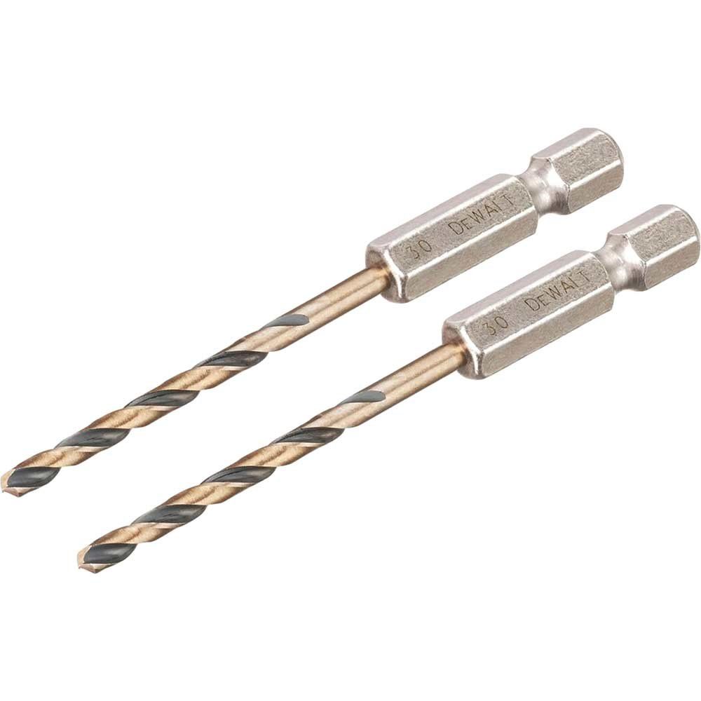 Dewalt Black&Gold Hex Hss-G Drill Bits (2) 3.0Mm DT20602-QZ - Image 1