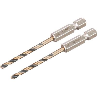 Dewalt Black&Gold Hex Hss-G Drill Bits (2) 3.0Mm DT20602-QZ