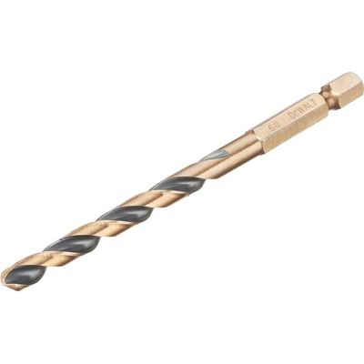 Dewalt Black&Gold Hex Hss-G Drill Bit 6.0Mm DT20608-QZ