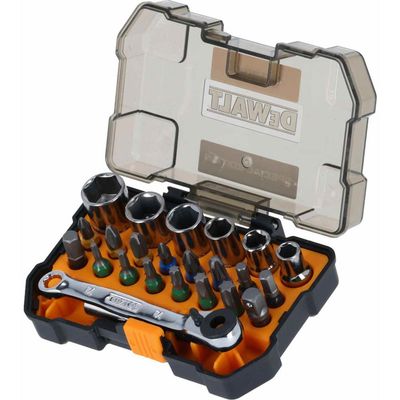 DeWalt McLaren 24 Piece 1/4" Drive Socket and Screwdriver Bit Set