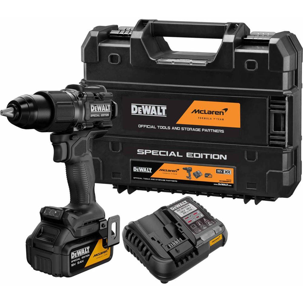 DeWalt DCD86MP1T McLaren F1 18v XR Cordless Brushless Combi Drill - Image 1