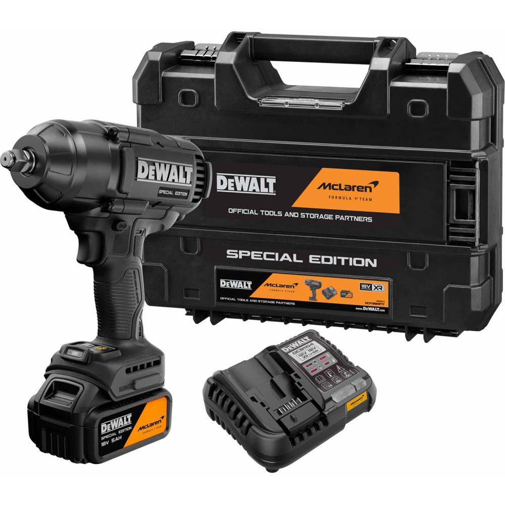 DeWalt DCF99MP1T McLaren F1 18v XR Cordless Brushless 1/2" Drive High Torque Impact Wrench - Image 1