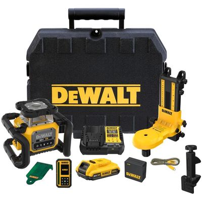DeWalt DCLE35122GD 18v XR Cordless Rotary Laser Level 1 x 2ah Li-ion Charger Case - Thumbnail 2