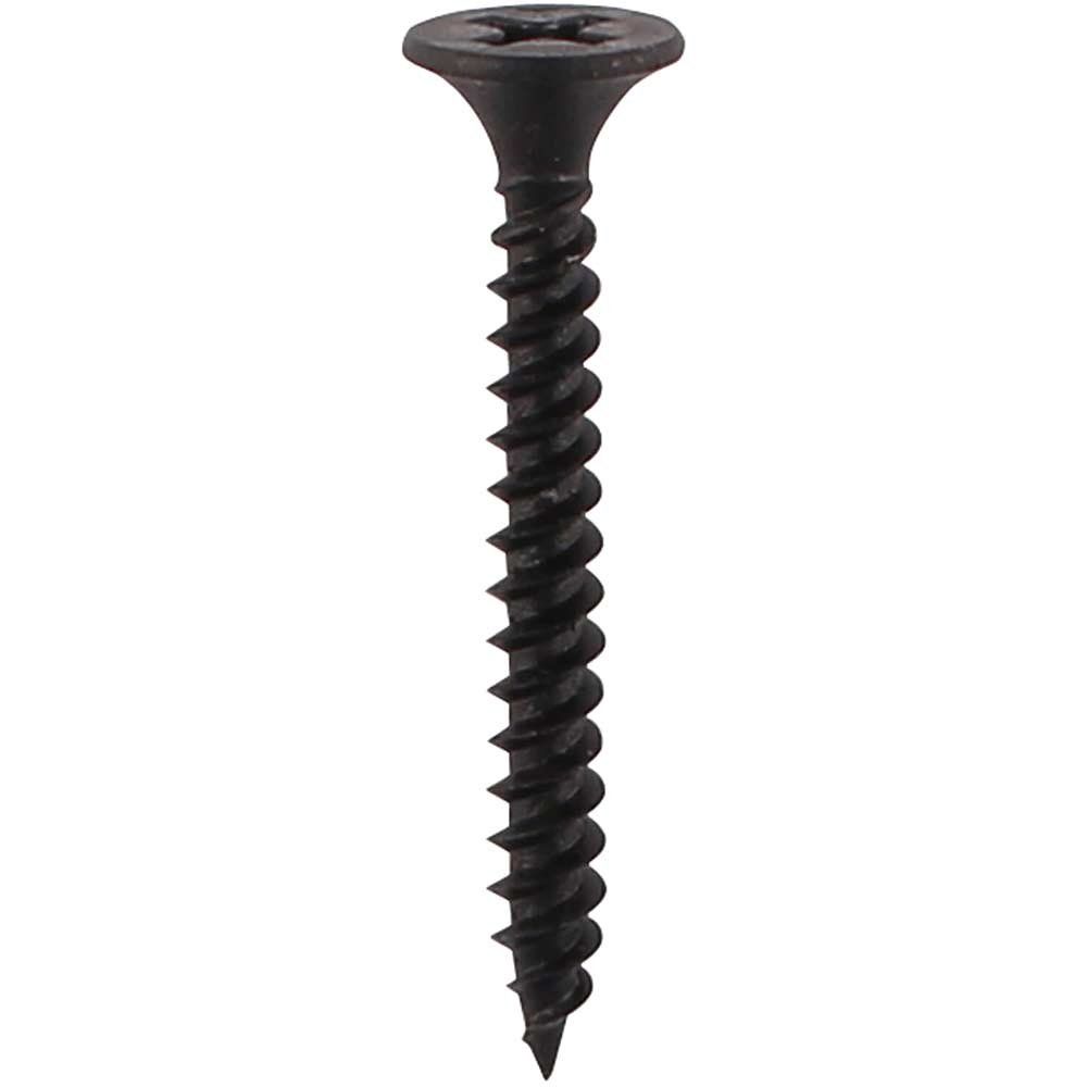 Timco 00060DRY Drywall Metal Stud Plasterboard Screws - Ph - Bugle - Fine Thread - Black 3.5 X 60 Box 500 - Image 1