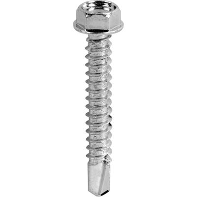 Timco 12112HWSD Metal Construction Light Section Screws - Hex - Self-Drilling - Zinc 12 X 1 1/2 Box 500