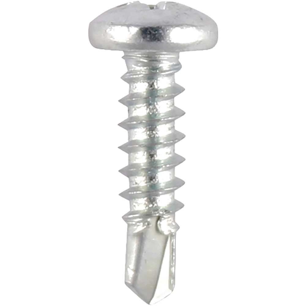 Timco 130Z Window Fabrication Screws - Pan - Ph - Self-Tapping Thread - Self-Drilling Point - Zinc 4.2 X 13 - Image 1