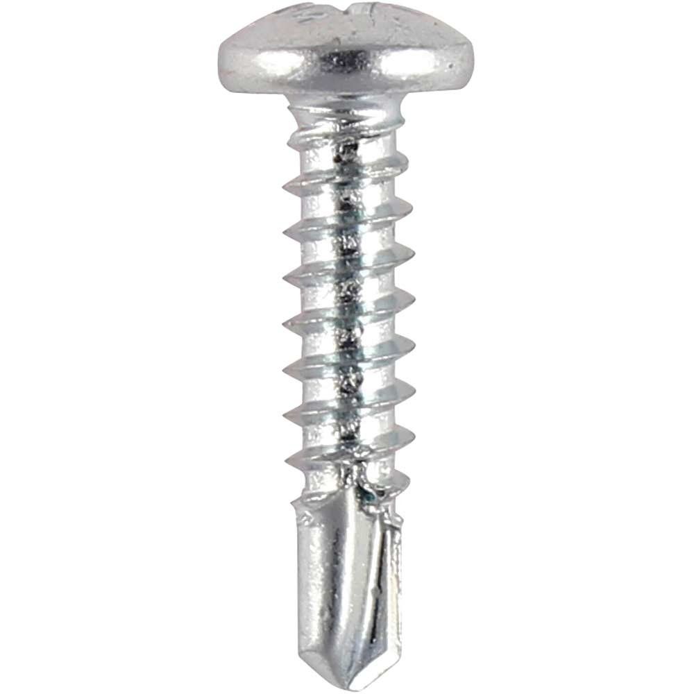 Timco 131SS Window Fabrication Screws - Pan - Ph - Self-Tapping - Self-Drilling Point - Martensitic Stainless Steel & Silver Organic 4.2 X 16 - Image 1
