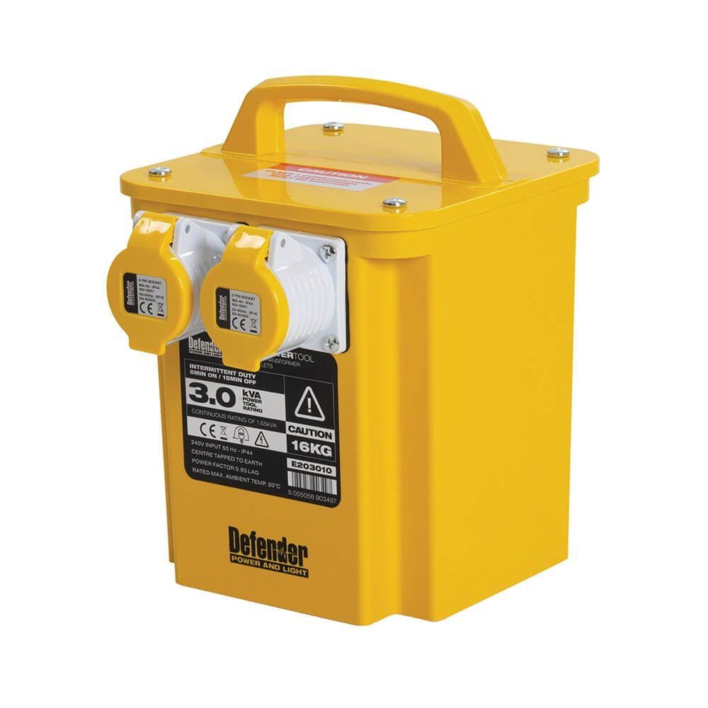 Defender 3 KVA Transformer 2 x 110V Outlets - Image 1