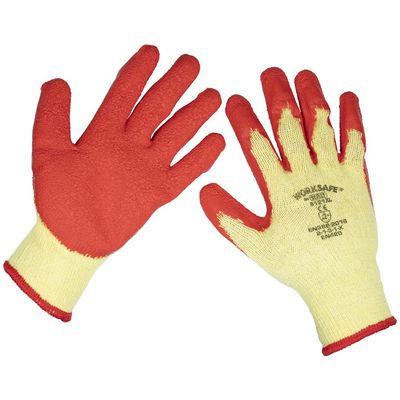 Sealey 9121XL Super Grip Knitted Gloves Latex Palm (X-Large) - Pair
