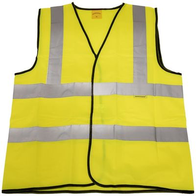 Sealey 9804XL Hi-Vis Waistcoat (Site & Road Use) Yellow - X-Large