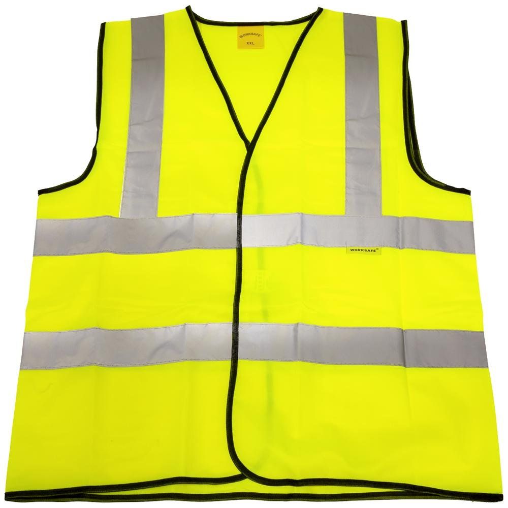 Sealey 9804XXL Hi-Vis Waistcoat (Site And Road Use) Yellow - Xx-Large - Image 1