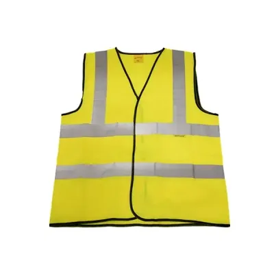 Sealey 9804XXL Hi-Vis Waistcoat (Site And Road Use) Yellow - Xx-Large - Thumbnail 2