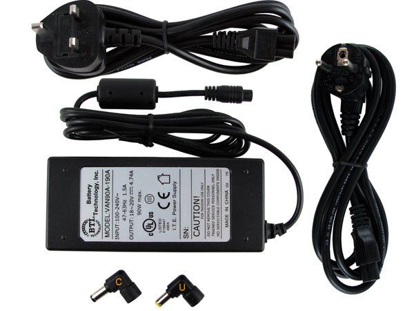 BTI AC-U90EU-AR power adapter/inverter Indoor 90 W Black - Image 1