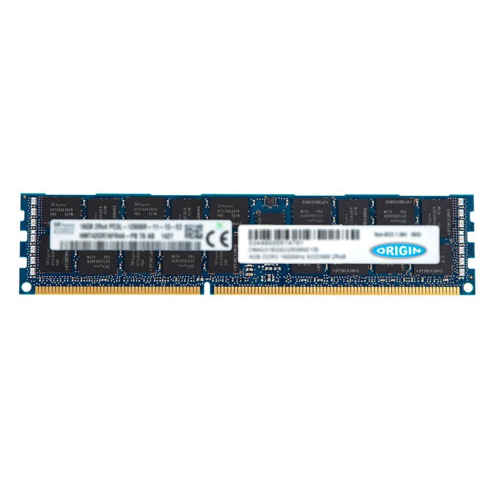 Origin Storage 16GB DDR3 1600MHz RDIMM 2Rx4 ECC 1.35V - Image 1
