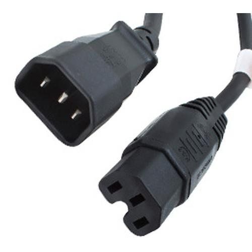 Origin Storage 2m Power Cable - PDU to Switch IEC C14(M)-IEC C15(F) - Image 1
