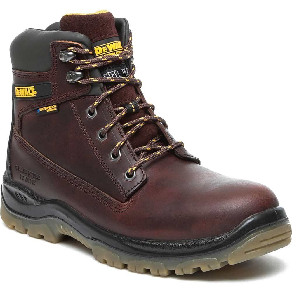 DeWalt Titanium Waterproof Safety Boots Tan Size 10 - Image 1