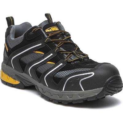 DeWalt Cutter Lightweight Sports Safety Trainers Black / Grey Size 5
