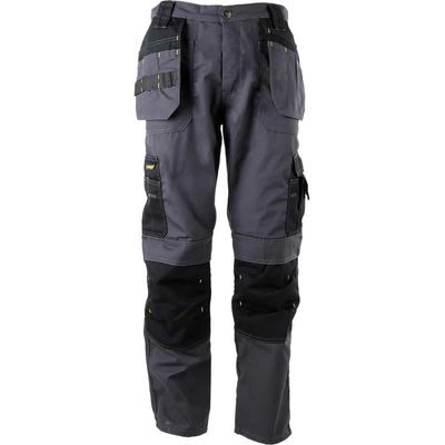 Stanley Huntsville Holster Work Trousers Grey / Black 32" 31"