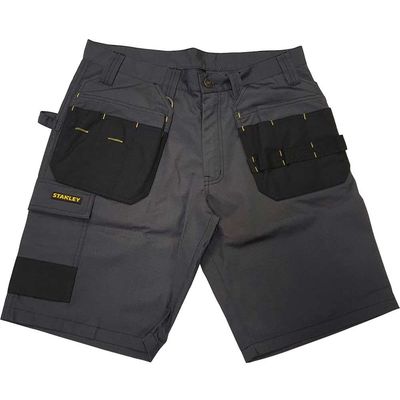 Stanley Mens Sedona Holster Pocket Work Shorts Grey / Black 30"