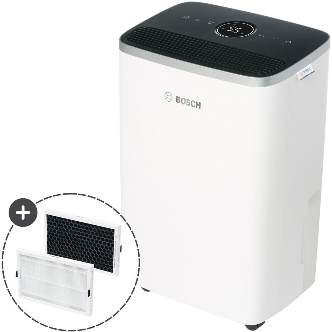 Bosch Dry 4000 2-in-1 Filter Dehumidifier - White - Image 1