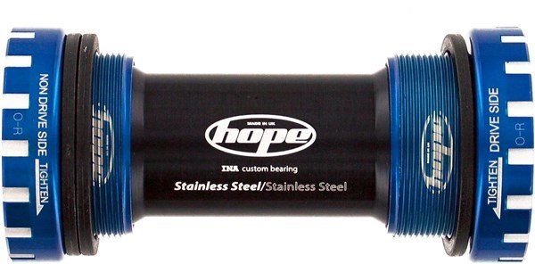 Hope Stainless Bottom Bracket Cups - 24mm Axle - 68/73mm Blue