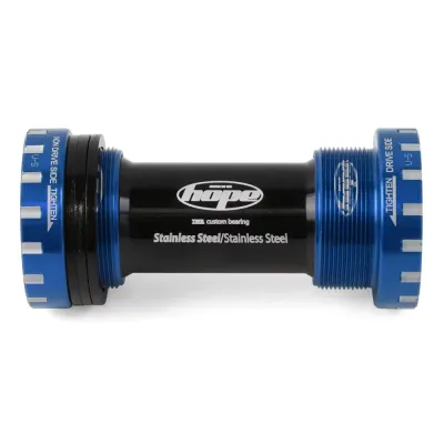 Hope Stainless Bottom Bracket Cups - 24mm Axle - 68/73mm Blue - Thumbnail 2